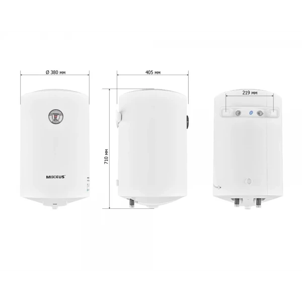 Водонагреватель "Цилиндр" MIXXUS EWH-07050 ROUND WET накопительный 50 л, мокрый тен 1,5 kW (WH0601)