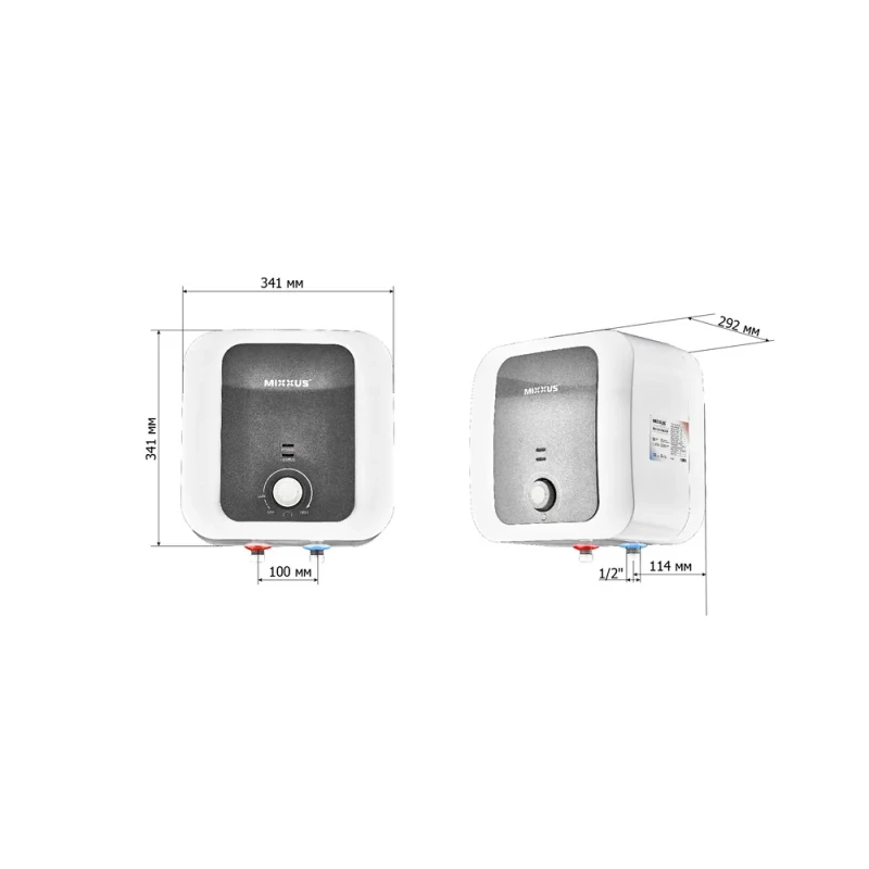 Водонагреватель "Над мойкой" MIXXUS EWH-1110 SMALL OVER накопительный 10 л, мокрый тен 1,5 kW (WH0606)
