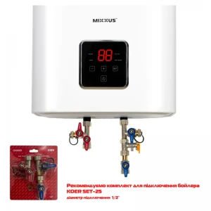 Водонагреватель "Квадрат" Mixxus EWH-13080 CUBE WET(V) накопительный 80 л, мокрый тен 2,0 kW (WH0612)