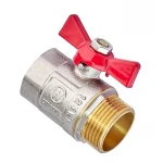 Кран шаровый Waterpro WP607-25FMW - 1" ГШБ (стальная бабочка) (WP3295)