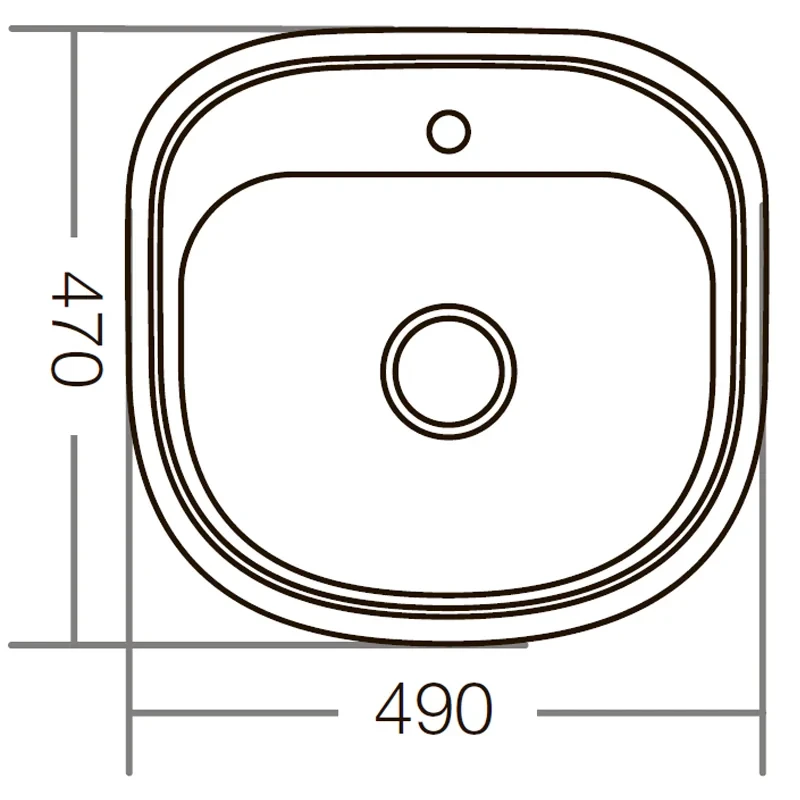 Мойка кухонная Zerix Z4947-08-180E (Satin) (ZM0559)