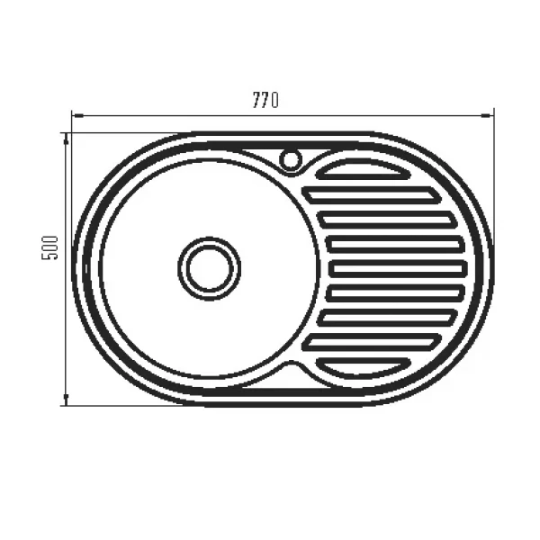 Мийка ZERIX Z7750-08-180D (decor) (ZM0597)