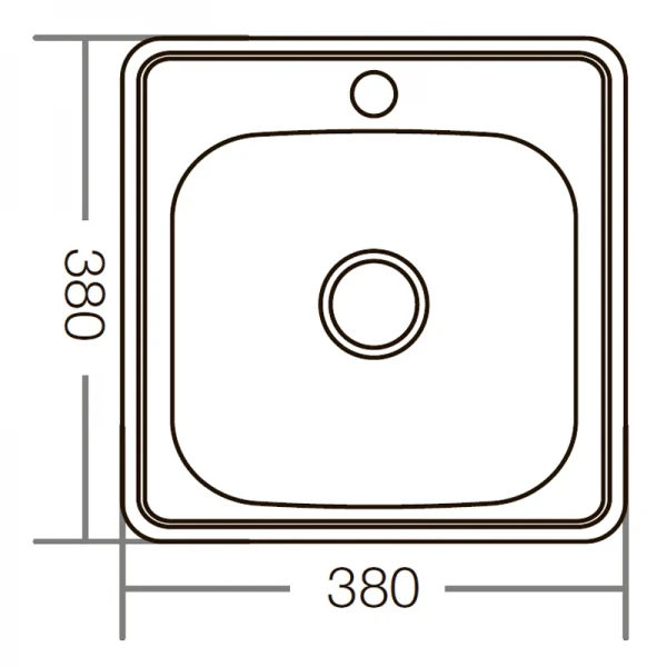 Мийка Zerix Z3838-06-160D (decor) (ZM0601)