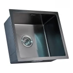 Мийка Zerix ZH4843B-215 (3.0/1.0) PVD-Black з сушаркою для посуду (ZM5555)