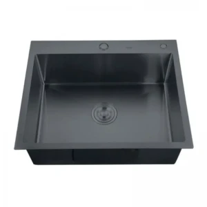 Мойка Zerix ZH5045B-215 (3.0/1.0) PVD-Black с диспенсером и сушилкой для посуды (ZM5557)