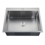 Мийка Zerix ZH6050S-215 (3.0/1.0) Satin з диспенсером та сушаркою для посуду (ZM5562)