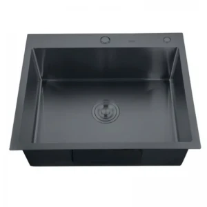 Мойка с диспенсером и сушилкой для посуды Zerix ZH6050B-215 (3.0/1.0) PVD-Black (ZM5563)