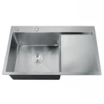 Мийка Zerix ZH7849LS-215 (3.0/1.0) Satin з диспенсером та сушаркою для посуду (ZM5566)