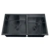 Мойка с диспенсером и сушилкой для посуды Zerix ZH7843DB-215 (3.0/1.0) PVD-Black (ZM5571)