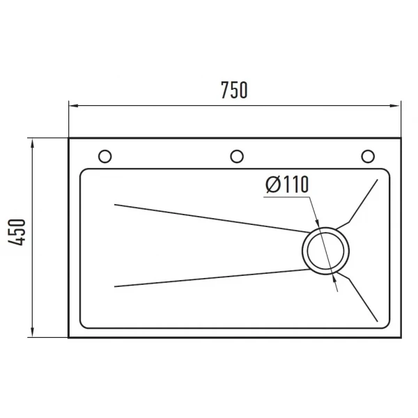 Мийка Zerix ZH7545-SET-05 NANO-BLACK (3.0/0.8) з нерж. сталі, комплект (графіт) (ZM5581)