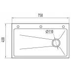 Мойка Zerix ZH7545-SET-05 NANO-SILVER (3.0/0.8) с нерж. стали, комплект (нержавейка) (ZM5583)