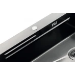 Мойка Zerix ZH8045-SET-05 NANO-SILVER (3.0/0.8) с нерж. стали, комплект (нержавейка) (ZM5586)