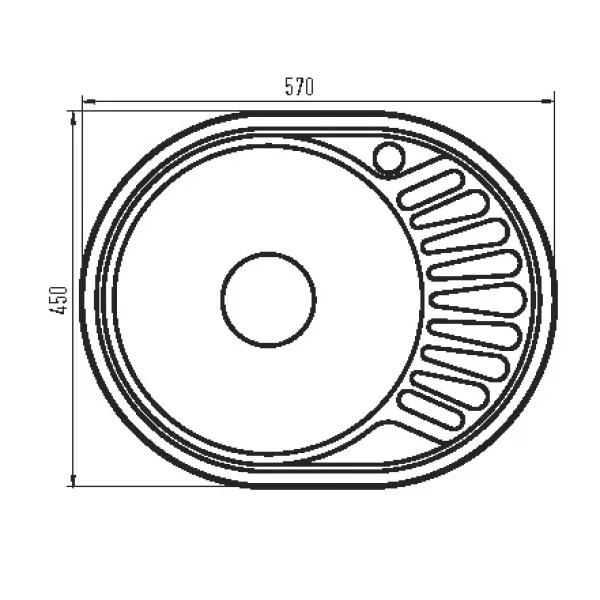 Мийка кухонна Zerix Z5745-06-180MD (micro decor) (ZS0563)