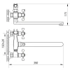 Смеситель для ванны Zerix D4Q 827 (ZX0009)