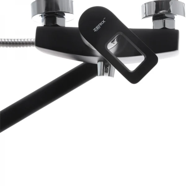 Смеситель для ванны Zerix Z2230-6 черный (ZX0354)