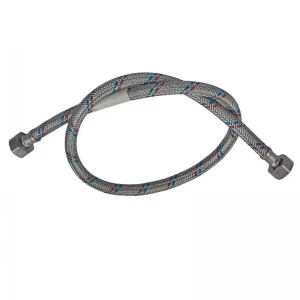 Гнучкий шланг для підключення води гайка 1/2'' - гайка 1/2'' (80 см) Zerix (ZX1553)
