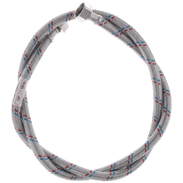 Гнучкий шланг для підключення води Гайка 1/2'' - Гайка 1/2'' (120 см) ZERIX (ZX1555)