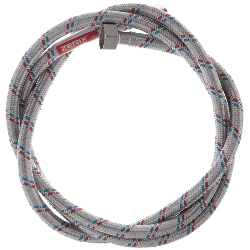 Гибкий шланг для подключения воды гайка 1/2'' - гайка 1/2'' (180 см) Zerix (ZX1557)