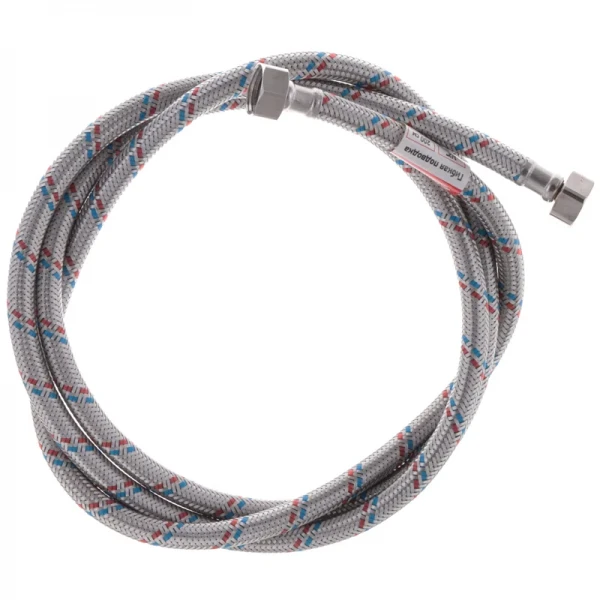 Гибкий шланг для подключения воды гайка 1/2'' - гайка 1/2'' (200 см) Zerix (ZX1558)