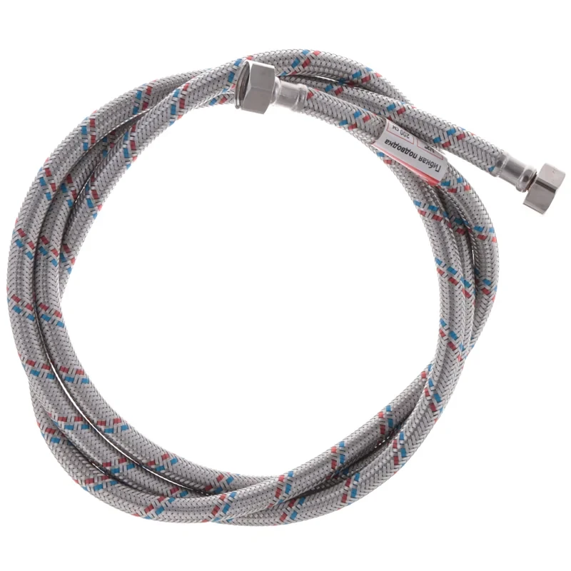 Гибкий шланг для подключения воды гайка 1/2'' - гайка 1/2'' (200 см) Zerix (ZX1558)