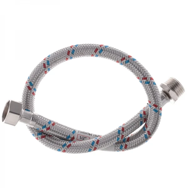 Гибкий шланг для подключения воды гайка 1/2'' - Штуцер 1/2'' (50 см) Zerix (ZX1562)