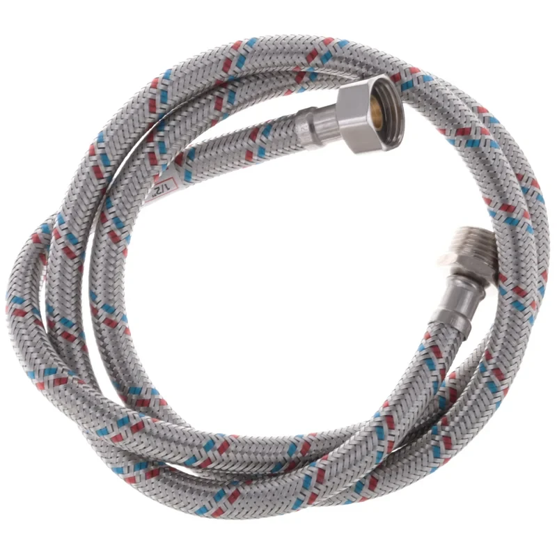 Гибкий шланг для подключения воды гайка 1/2'' - Штуцер 1/2'' (120 см) Zerix (ZX1566)