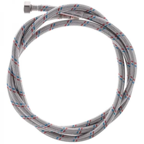 Гнучкий шланг для підключення води гайка 1/2'' - Штуцер 1/2'' (200 см) Zerix (ZX1569)