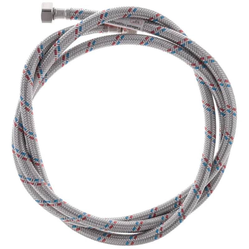 Гибкий шланг для подключения воды гайка 1/2'' - Штуцер 1/2'' (200 см) Zerix (ZX1569)