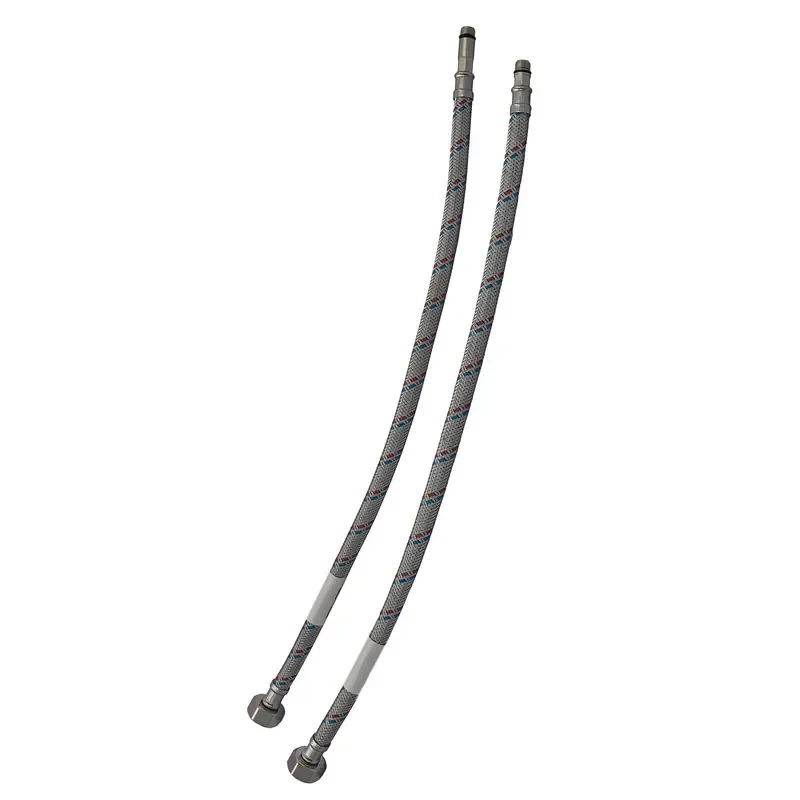 Гнучкі шланги для змішувача гайка 1/2'' - Штуцер M10 (150 см) 2 шт Zerix (ZX1578)