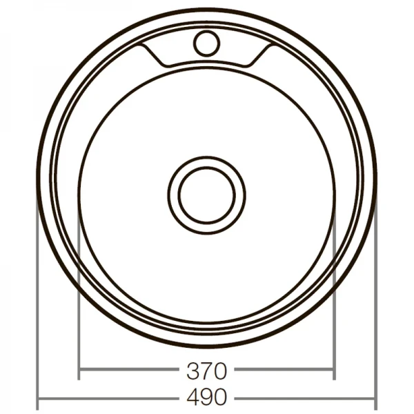 Мойка кухонная Zerix Z490-08-180D (decor) (ZX1585)
