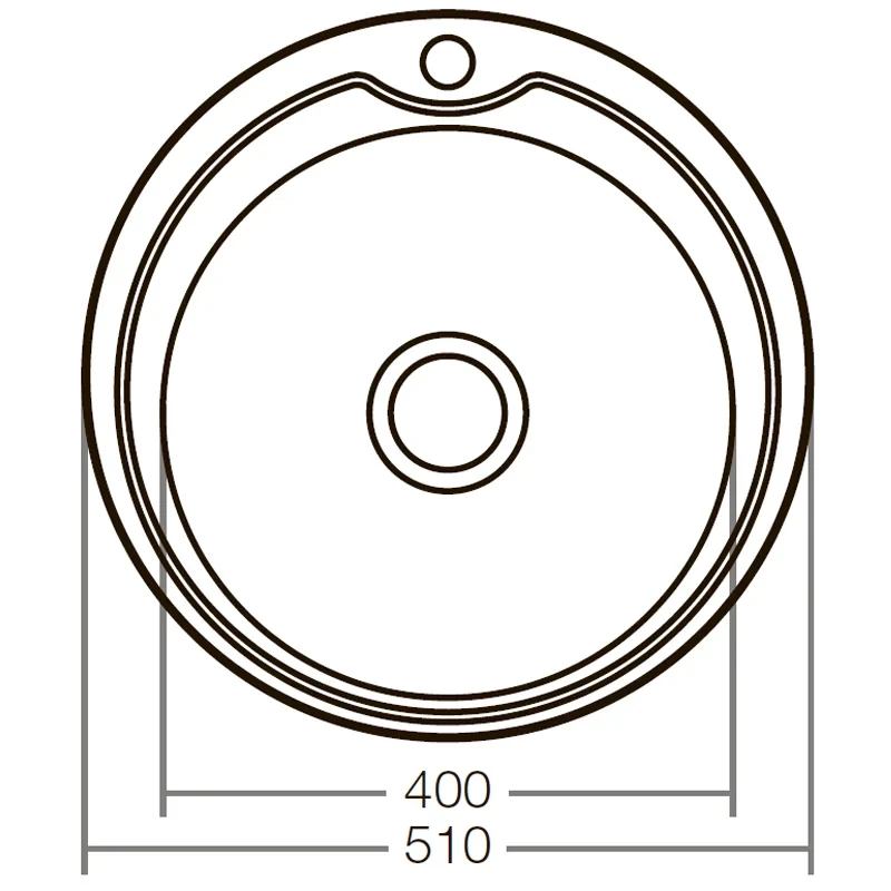 Мойка кухонная Zerix Z510-08-180E (Satin) (ZX1586)