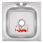 Кухонная мойка накладная ZerixZ5050-04-160E (Satin) (ZX1608)