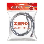 Шланг для кухонного смесителя ZERIX ChrF14 Chr.F14 из нержавеющей стали 150 см (ZX2622)