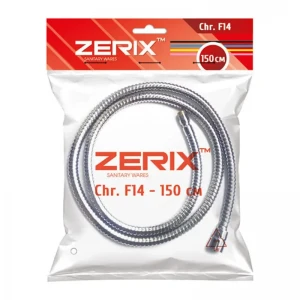 Шланг для кухонного смесителя ZERIX ChrF14 Chr.F14 из нержавеющей стали 150 см (ZX2622)