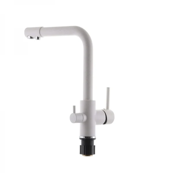Змішувач для кухні Zerix LR4055W-3 з виходом для питної води (ZX2643)