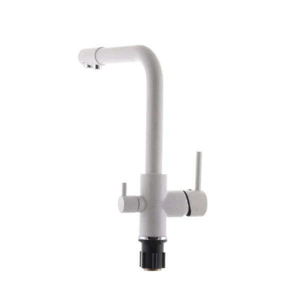 Змішувач для кухні Zerix LR4055W-3 з виходом для питної води (ZX2643)