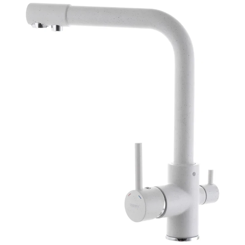 Смеситель для кухни Zerix LR4055W-3 с выходом для питьевой воды (ZX2643)