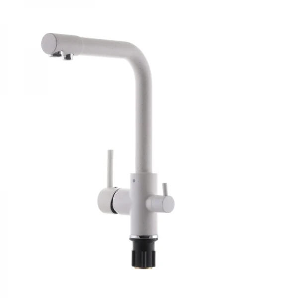 Змішувач для кухні Zerix LR4055W-3 з виходом для питної води (ZX2643)