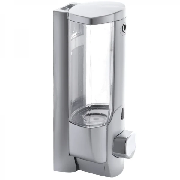 Дозатор для жидкого мыла настенный серый Zerix LR407 (ZX2718)