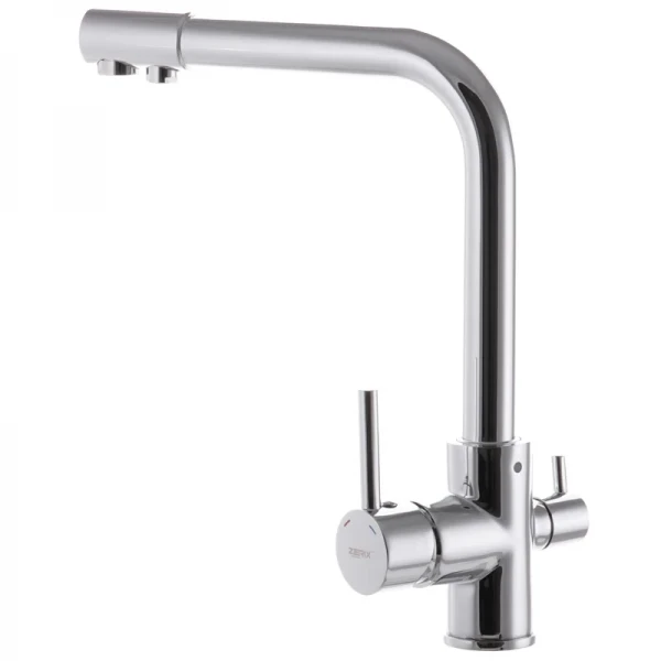 Смеситель для кухни Zerix LR4055-3 с выходом для питьевой воды (ZX2723)