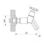 Монокран на одну воду Zerix JIK22 102-A (ZX2757)