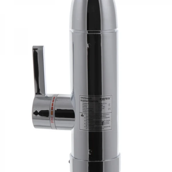 Проточный водонагреватель Zerix ELW03-EFP (с индик. темп. и УЗО) (ZX2807)