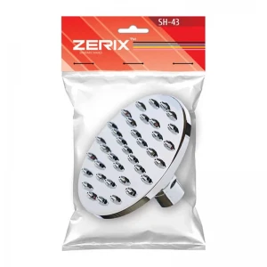 Потолочная лейка для душа Zerix SH-43 хромированная из ABS-пластика, однорежимная, 150 мм (ZX2854)