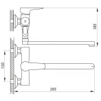 Смеситель для ванны Zerix PUD7 146 (ZX2938)