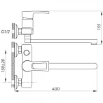 Смеситель для ванны Zerix JLB 279 (ZX2944)