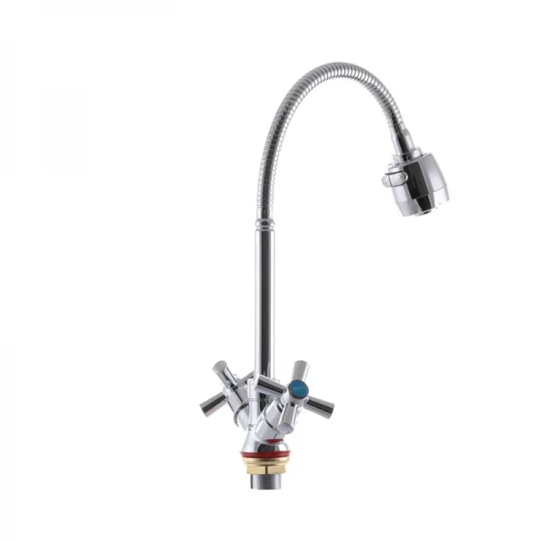 Змішувач для кухні Zerix TZH 722 з рефлективним виливом (ZX2947)