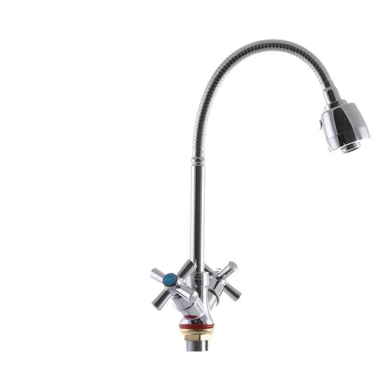 Смеситель для кухни Zerix TZH 722 с рефлективным изливом (ZX2947)