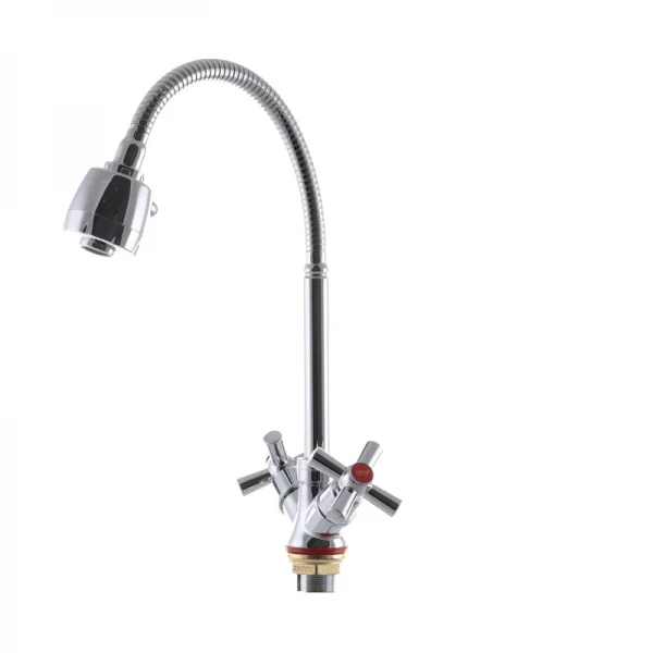 Змішувач для кухні Zerix TZH 722 з рефлективним виливом (ZX2947)