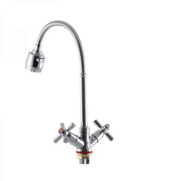 Змішувач для кухні Zerix TZH 722 з рефлективним виливом (ZX2947)