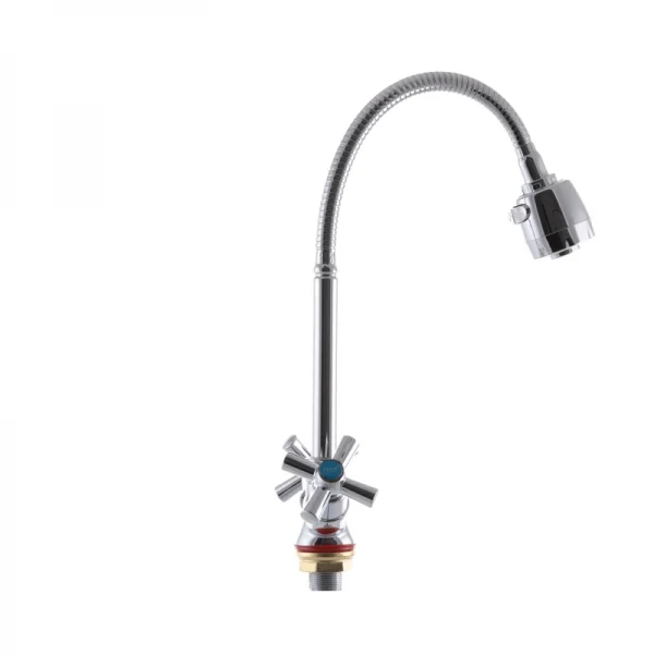 Змішувач для кухні Zerix TZH 722 з рефлективним виливом (ZX2947)